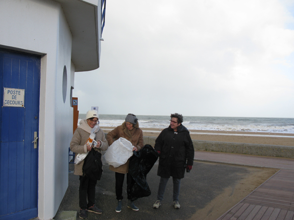 Ramassage des déchets sur la plage du 9 décembre 2018